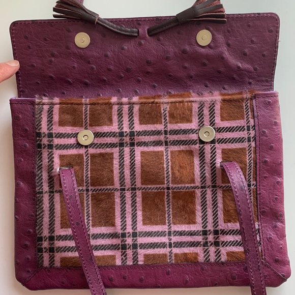 SAKS FIFTH AVENUE ITALIAN LEATHER HANDBAG - Picture 6 of 10